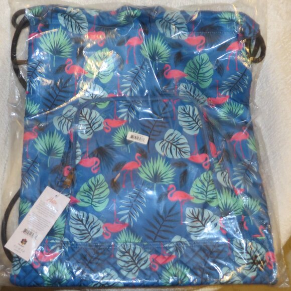 Lug Jumping Jack Drawstring Backpack - Flamingo Blue BNWT - Picture 3 of 3